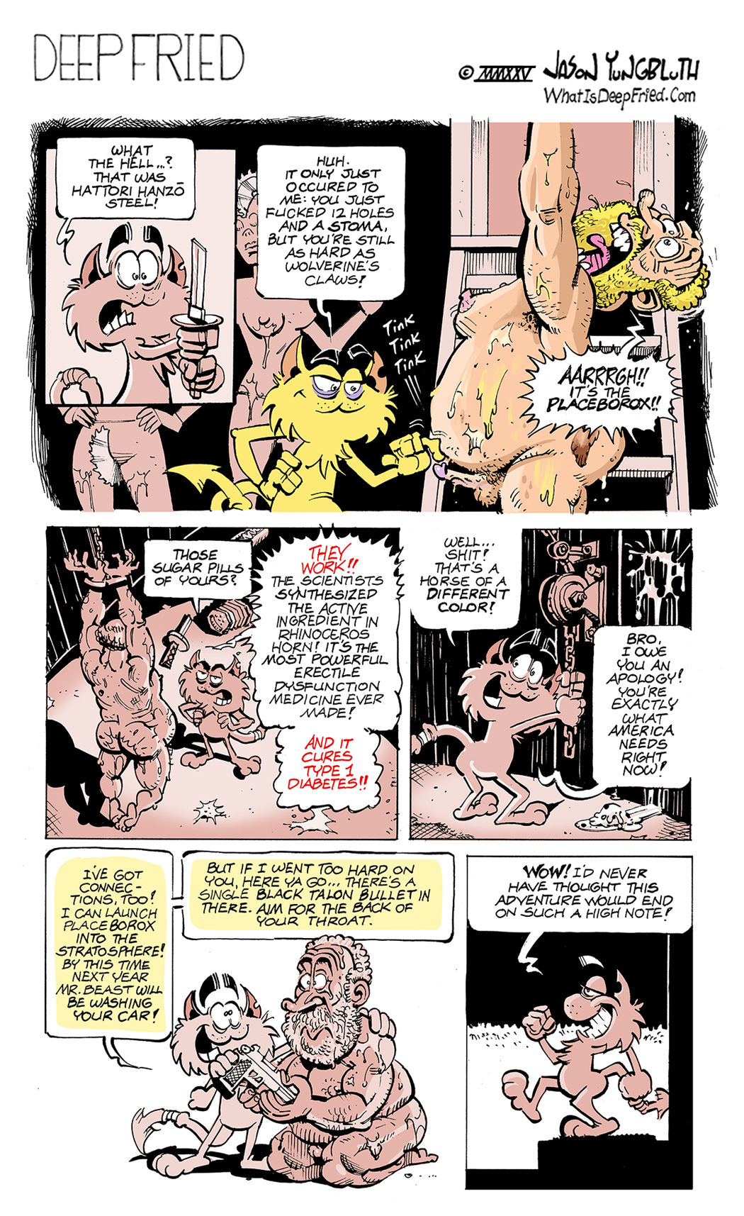 Me? I just snort powdered bald eagle beak to get hard. (It doesn't affect blood flow, but the hallucinations of golden Egyptian snake whores more than makes up for it.)