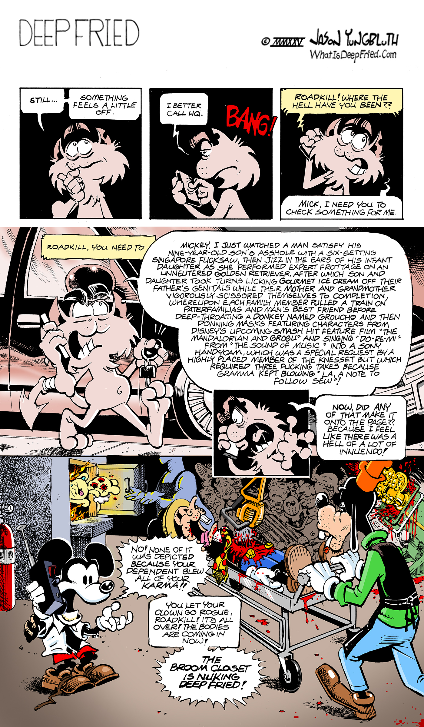 (Sniff) It's killing me to have John Gumby in that pile. But at long last I am giving up on a spin-off strip.